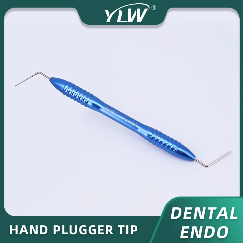 Dental Hand Plugger Tip, Blue Endodontic Canal Raiz, Dentes De Enchimento, Endo Tools, Pressurizador Vertical Instrumento