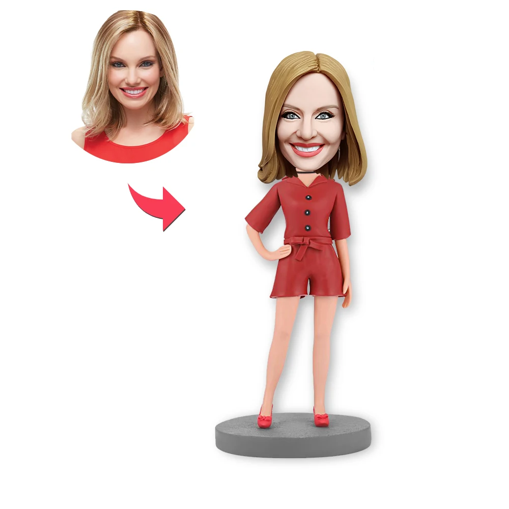 

Customized Celebrity Style Bobblehead Doll, Personalized And Fully Handmade, A Special Gift For Family, Lover, And Friends