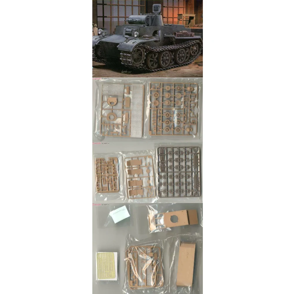 

Hobbyboss 83804 1/35 Scale Pzkpfw I Ausf F VK18 01 Light Tank Vehicle Hobby Craft Plastic Model Building Kit