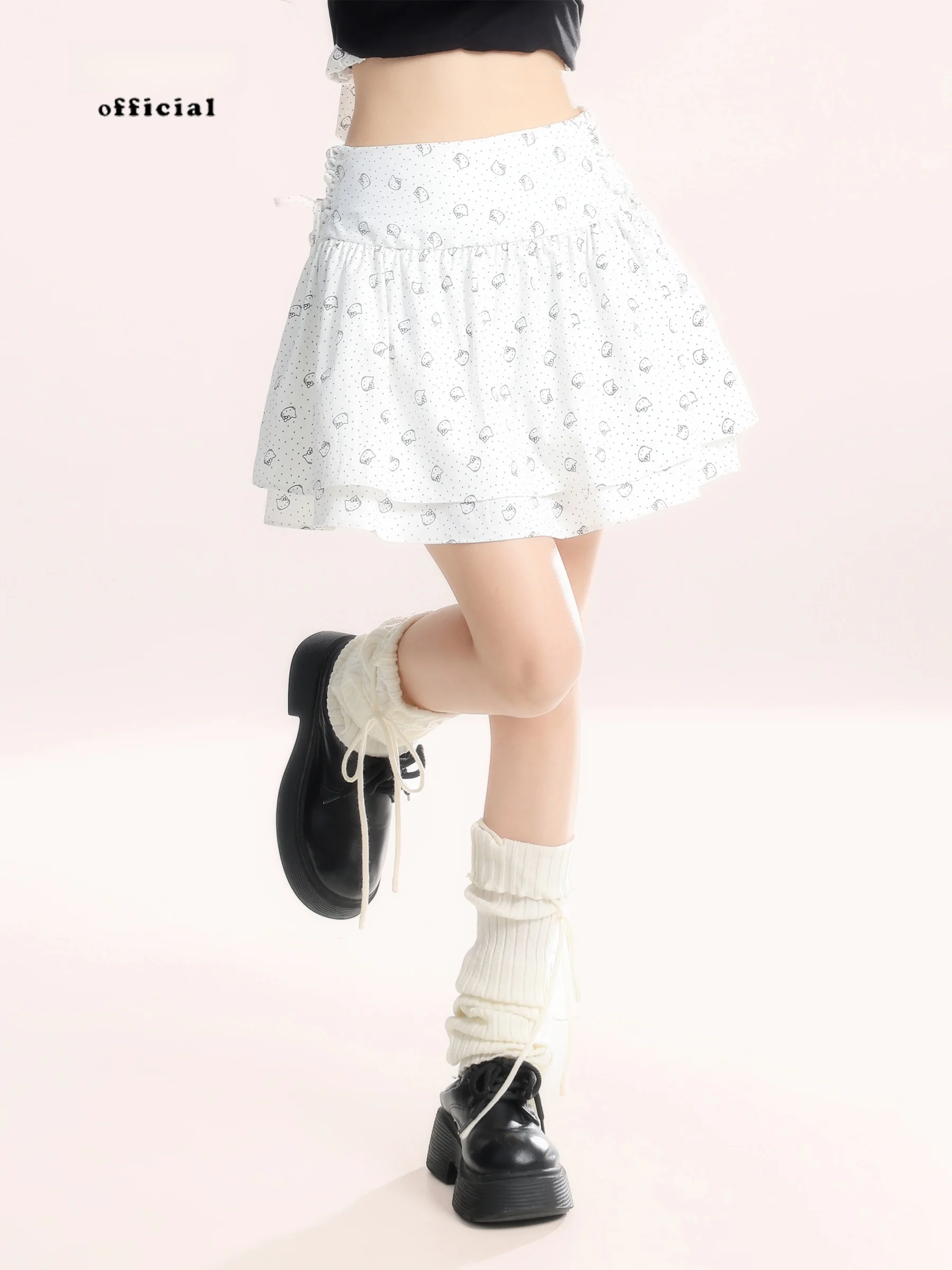 

Корейская юбка-карандаш с принтом KT, двухслойная, А-силуэт, женская, с завышенной талией, утягивающая, пышная юбка-карандаш