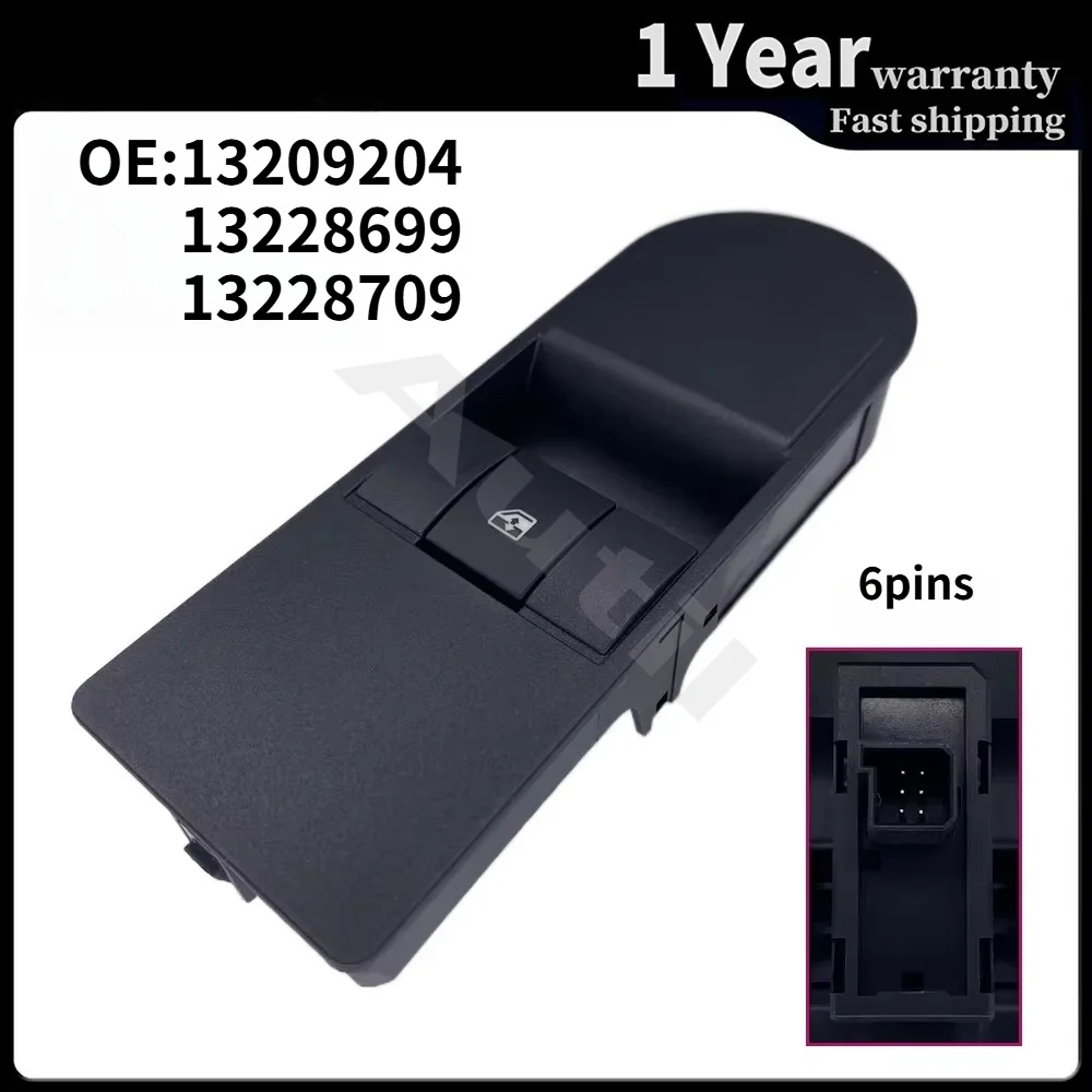 Electric Power Window Control Switch 13209204 13228699 13228709 for Opel Astra H Vauxhall Zafira 2004-2015 Car Accessories
