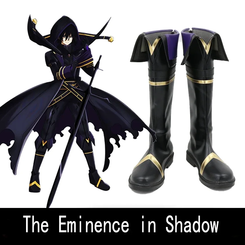 

Anime The Eminence in Shadow Cid Kageno Shadow Cosplay Costume Shoes Boots For Halloween Cosplay Costume Accessory