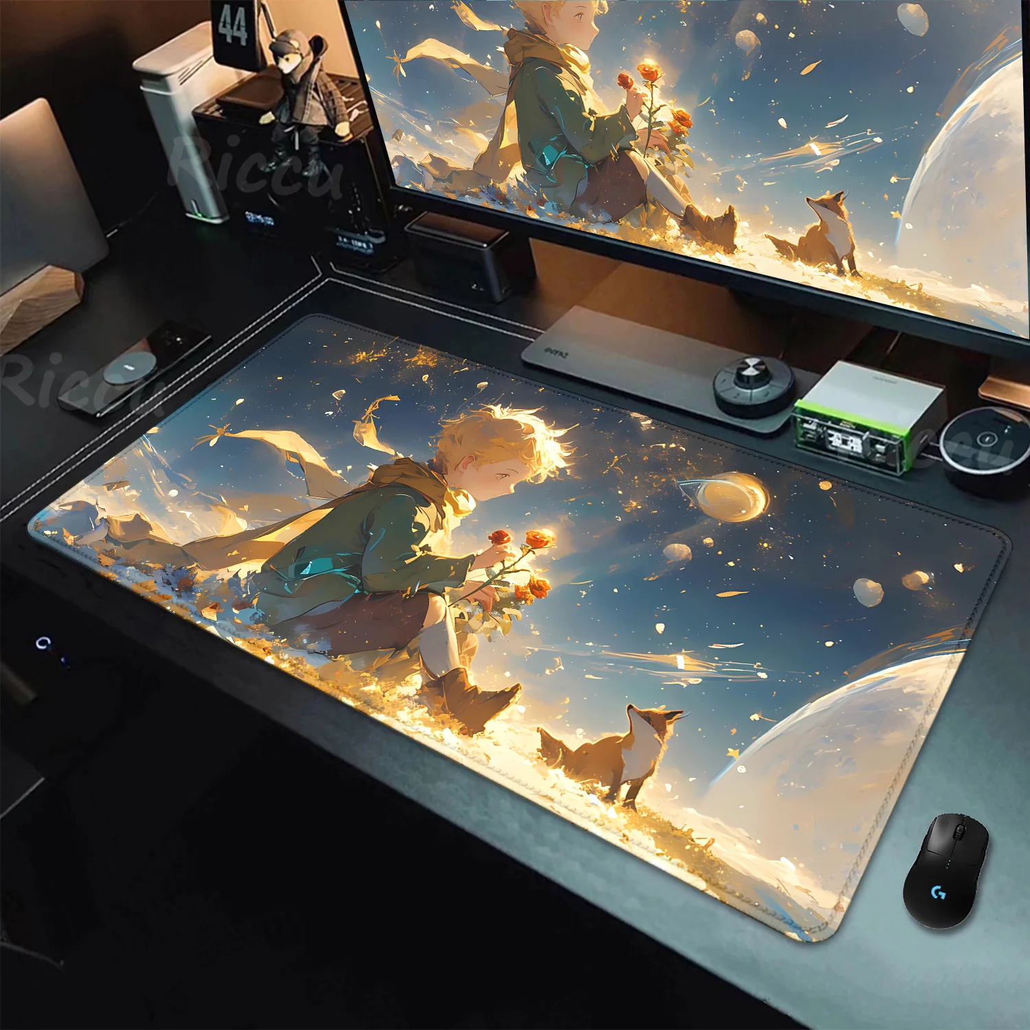 

1000x500mm Home New HD Mousepad Le Petit Prince and the Fox Mousepad Game Esports keyboard pad Non-Slip Office PC Mount Mice Pad