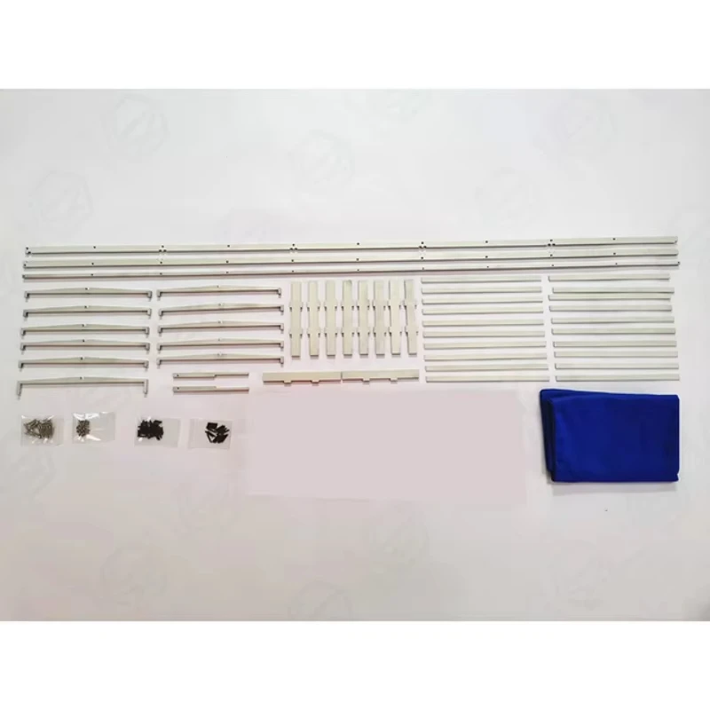 RC Truck 1/14 Semi Trailer Tarpaulin Cargo Cover And All-aluminum Kit JXMODEL JX-LBBG-PB For Tamiya Rc Truck Trailer Parts Acces