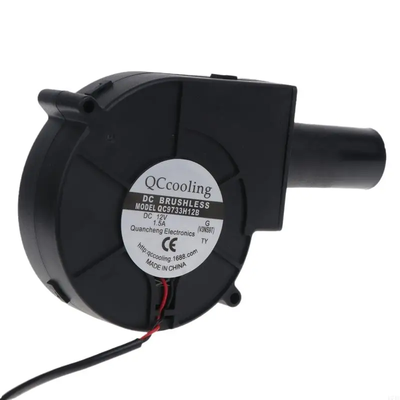 L74C 12V BBQ Fan Air Blower with 100-240V Variable Speed Controller Adapter