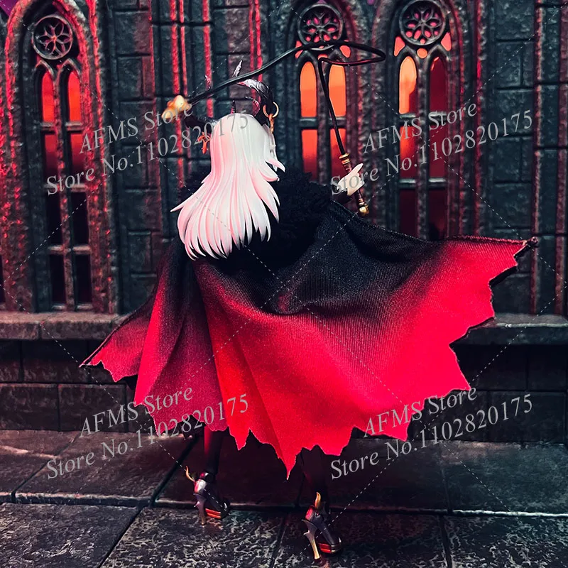 1/12 Scale Collectible Figure Anime Magical Girl Lustia Cloak Gradient Clothes Accessory Fit 6" Women Soldier Action Figure Body