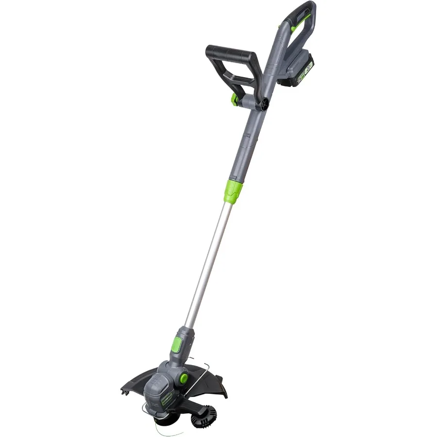 

Беспроводной триммер для струн 20 В и обрезное устройство для ухода за газоном с быстрым зарядным устройством емкостью 2,0 Ач и дополнительной сменной катушкой, идеально подходит для основного использования