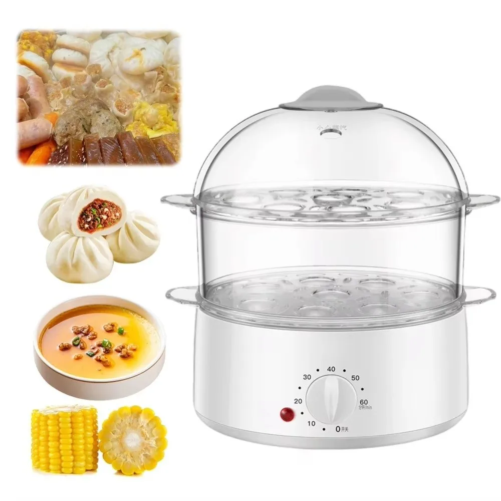 

New With Auto Shut Off Electric Egg Cooker 220V Multifunctional Egg Steamer Cooking Breakfast Machine Kitchen Supplies