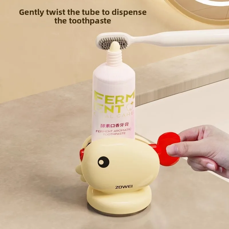 ZOWEI Toothpaste Squeezer Cute Whale Shape Toothpaste Squeezer Suction Cup Mounted No Drill Save Toothpaste For Bathroom Home Ki