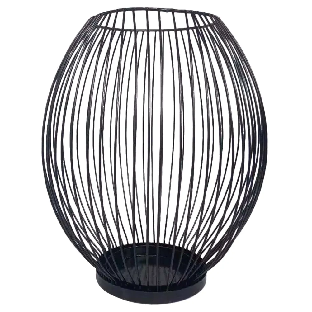 Wrought Iron Candlestick S Size Paper Box Stylish Holder Wedding Party Decoration Desktop Ornament Holder