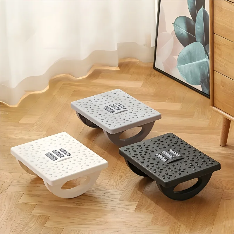 Apoio para os pés de mesa, 1 unidade, banco de enfermagem com balanço, cadeira de balanço com prancha de equilíbrio, design ergonômico, suporta a post