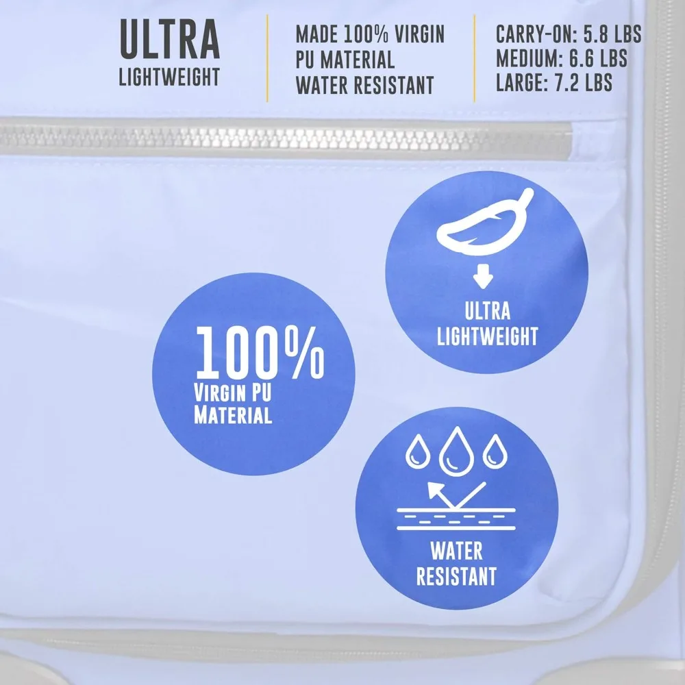 Erweiterbares 20-Zoll-Leichtgewichtiges Rollgepäck – passend für Fluggesellschaftfächer – langlebige Softside-Handgepäcktasche für Reisen