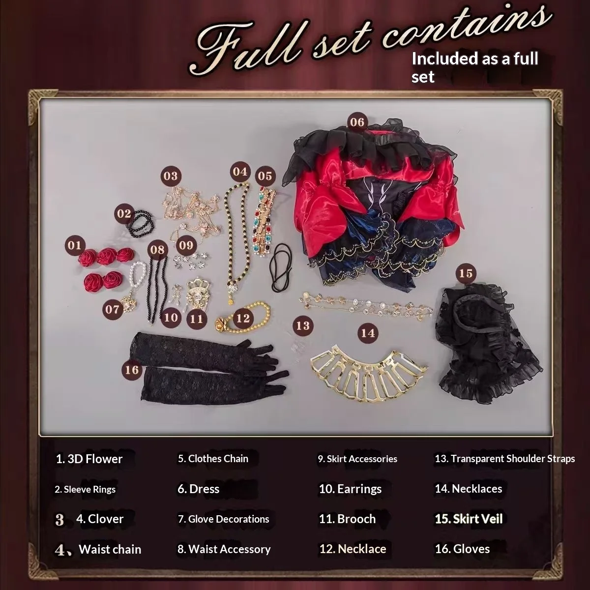 Identity V Mary False Hope Strój Cosplay Masterpiece Skin Anime Gra Ten Sam Styl Ubranie Kostium Postaci Cosplay Gadżet dla Fanów Prezent