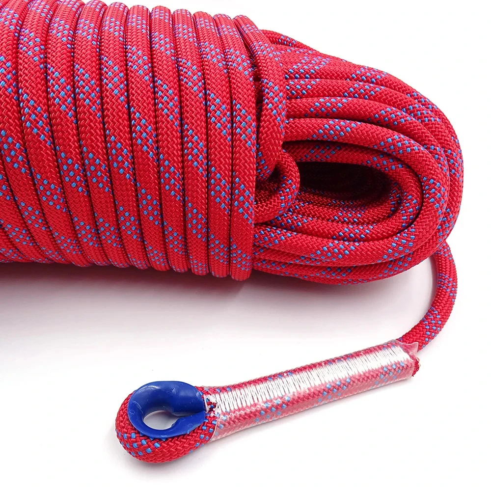 Verdickte 10mm Sicherheit Leben Seil Klettern Seil Statische Rock Bergsteigen Seil Outdoor Survival Feuer Flucht Auto Rettung – Detail 8