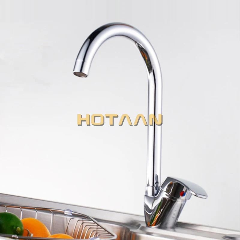 . Swan leading Hot and cold kitchen faucet Single handle single hole kitchen faucet Kitchen sink faucet torneira