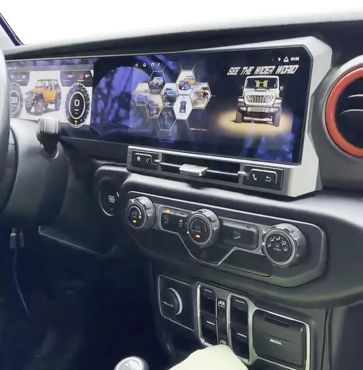 ل جيب رانجلر JL المصارع J-MAX 2018-2021 أندرويد راديو السيارة ستيريو استقبال Autoradio مشغل وسائط متعددة لتحديد المواقع نافي رئيس #5