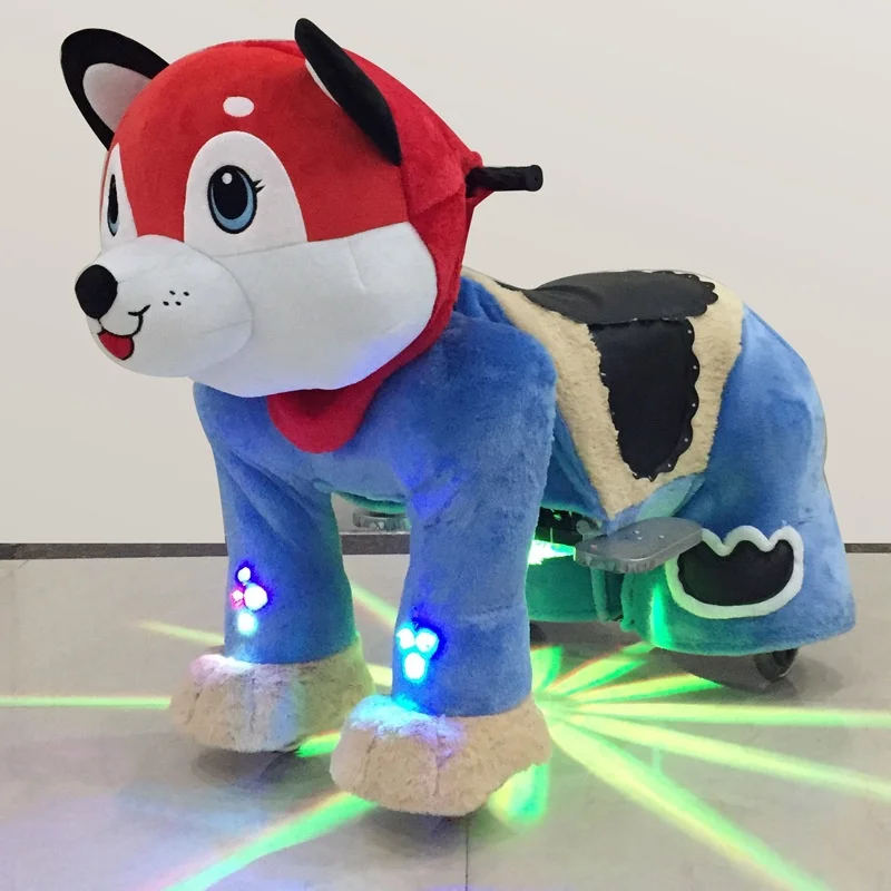 Coin Operated Scooter Plush Animals Electric Kiddie Ride on Toy Kids Game for Amusement Park