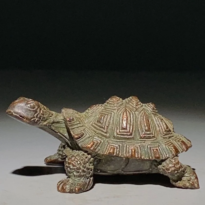 

Antique Turtle Tea Ceremony Tea Table Ornament Old Bronze Artifact Collectible Ornament Craft Antique Miscellaneous Collection