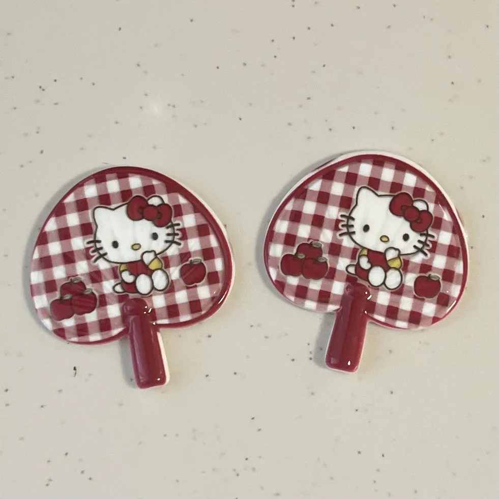 5 Stuks Miniso Hello Kitty Cartoon Serie Cartoon Hars Flakback Cabochons Diy Ambachten Materialen Sieraden Maken Charmes