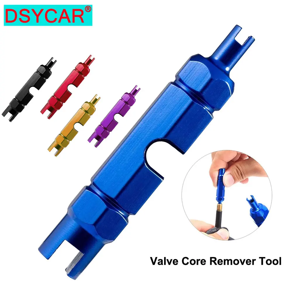 DSYCAR-herramienta extractora de núcleo de válvula, 1 piezas, Presta Schrader, herramienta de reparación de neumáticos para bicicletas, coches, SUV,