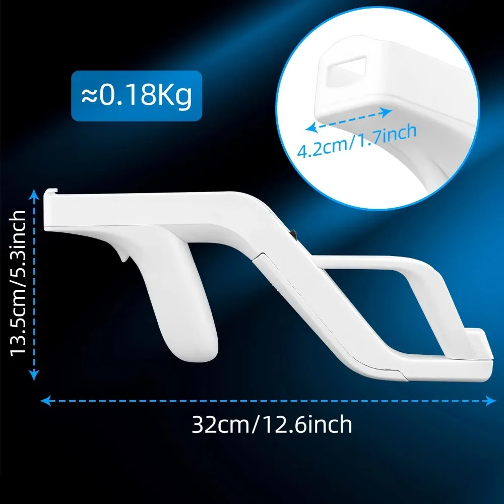 VIKEFON 새로운 1Pcs 원격 컨트롤러 게임 액세서리 게임에 대 한 Wii 재빠른 총에 대 한 분리 가능 원격 제어 슈팅 총 게임