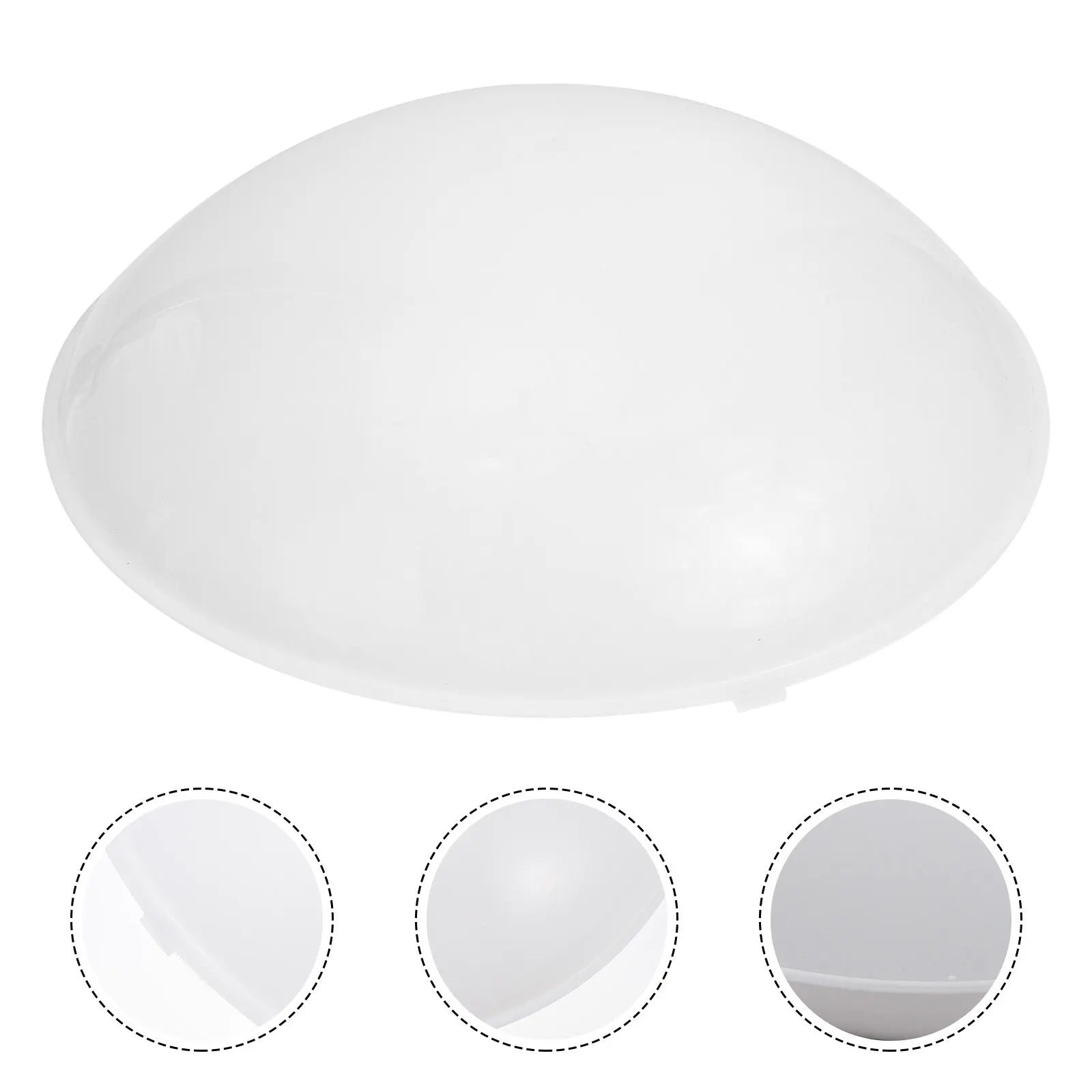 2Pcs Fire Retardant Ceiling Lamp Shades White Plastic Lampshade Cover Dustproof Light Fixture Accessory Soft Light Diffuser Safe