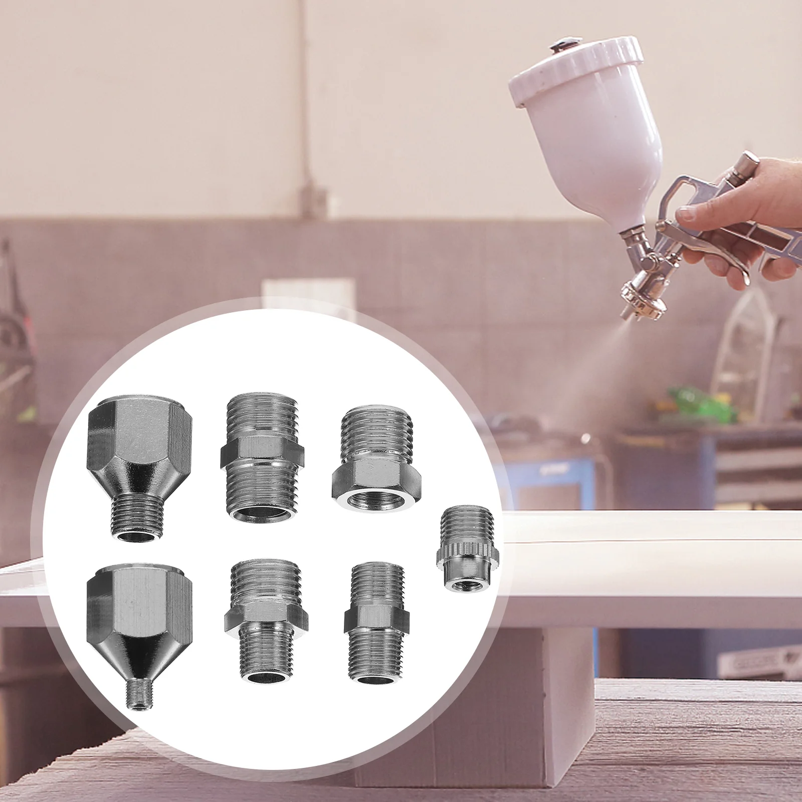 Airbrush Coupler Fitting Quick Connect Accessories Adapter Connector Suite Metal Kit