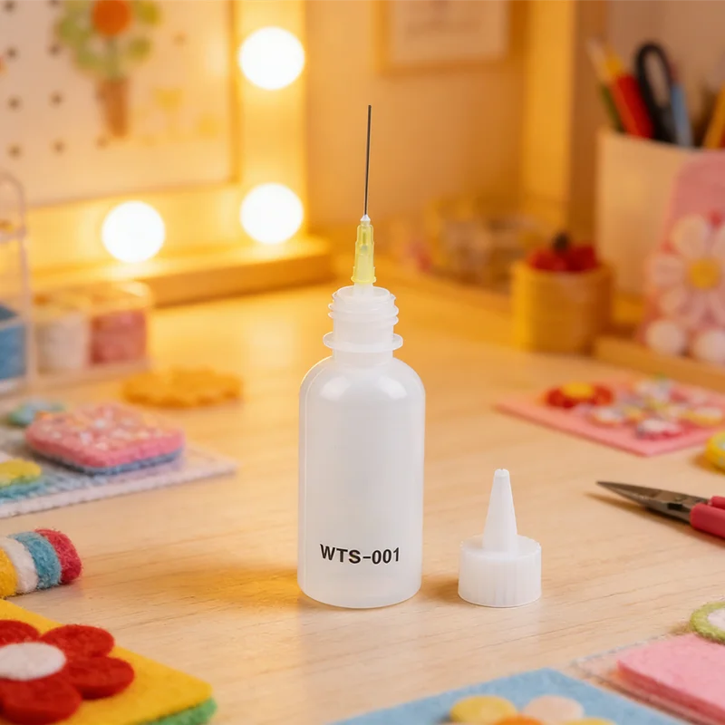 Needle Dispenser Bottle 50ML WTS-001 Plastic Liquid Alcohol Bottle For Rosin Solder Flux Paste PCB Phone Welding Repair Tool