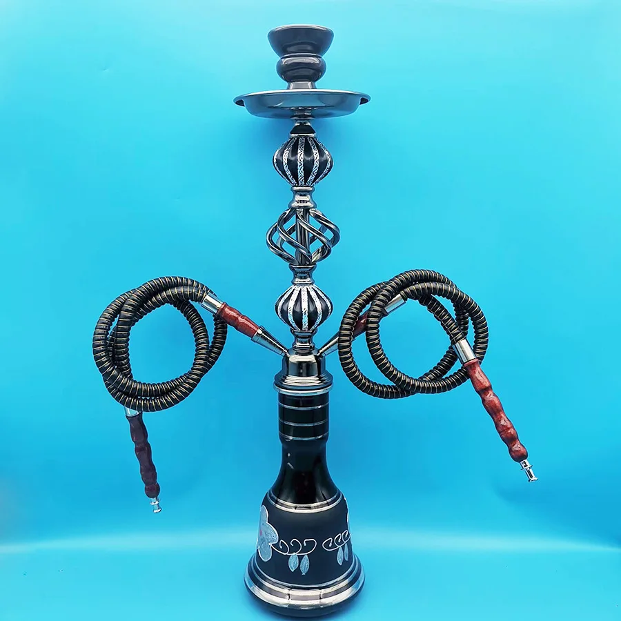 1pc large Arabic double pipe hookah shisha set, bar KTV accessories, household hookah products