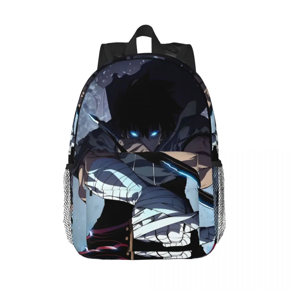 _Korean Anime Solo Leveling New Fashion High Capacity Waterproof College Backpack Trendy Laptop Travel Book Bag 15inch