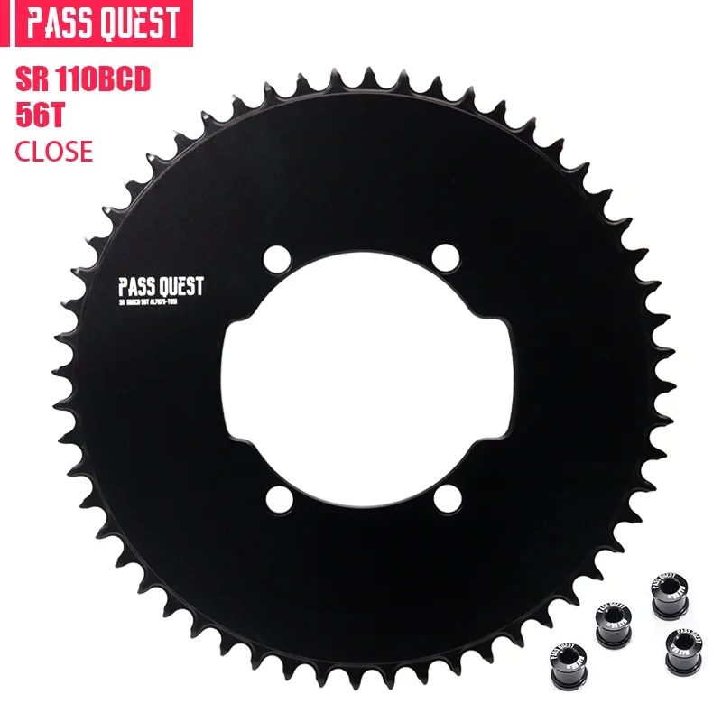 PASS QUEST 110 bcd kettingblad voor SRM Power meter Oorsprong Crank Narrow Wide Kettingwiel 110bcd AERO 4 bout Fietskettingblad