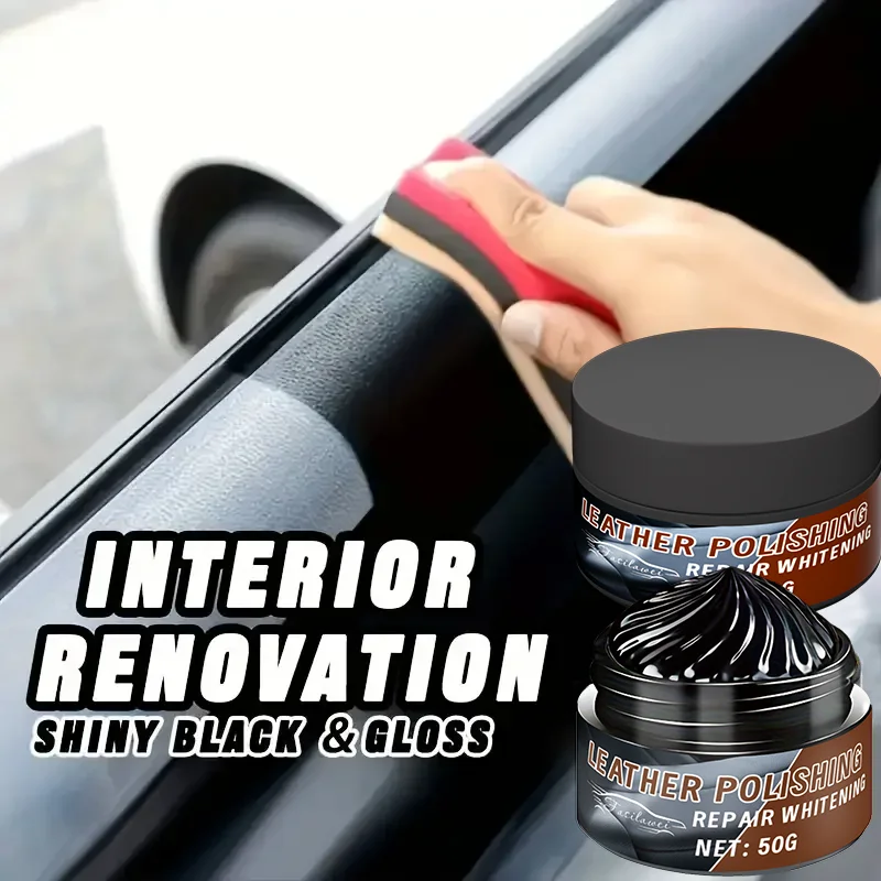 

Automotive Plastic Restorer & Whitening Cream - All-in-One Dashboard, Tire & Seat Cleaner, Restorer, Polish for Car