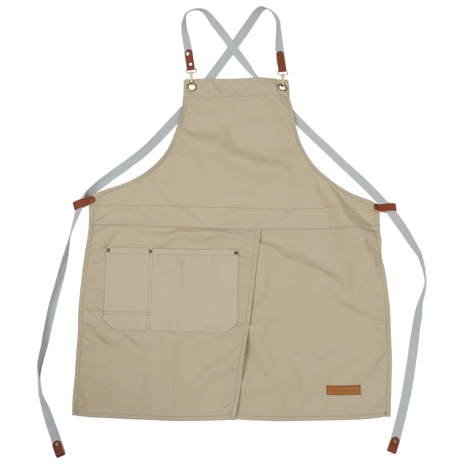 

Фартук шеф-повара с регулируемым шейным ремнем, кухонный фартук для приготовления пищи с карманом, маслостойкий, водонепроницаемый для кофе, барбекю и домашнего использования