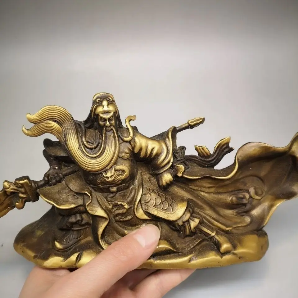 

Медная статуэтка Гуань Юя — Бога богатства, символ изобилия, украшение для офиса и дома, подарок для декора рабочего стола.