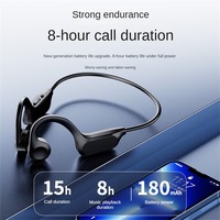 Bone Conduction Headphones Bluetooth 5.3 Wireless Earphones Waterproof Sports Headset with Mic for Workouts Running Driving