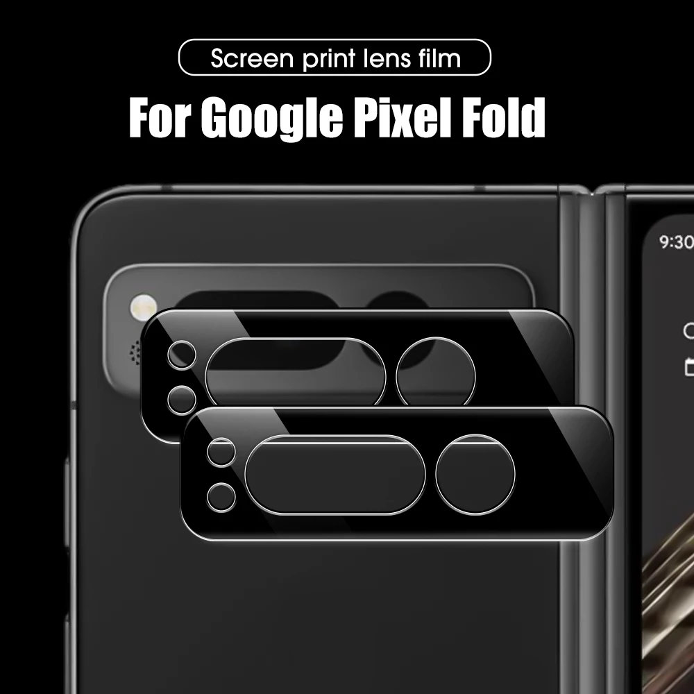 1/3 Stuks Achterkant Lensbeschermer Voor Google Pixel Vouwen Anti-Kras Gehard Glas Voor Google Fold Gebogen Achterste Camera Beschermende Film