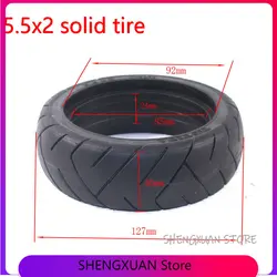 Lightning Delivery 5.5X2 5.5*2 Inch Solid Explosion Proof Tire for Jackhot Carbon Fiber Scooter Fastwheel F0 Electric Scooter