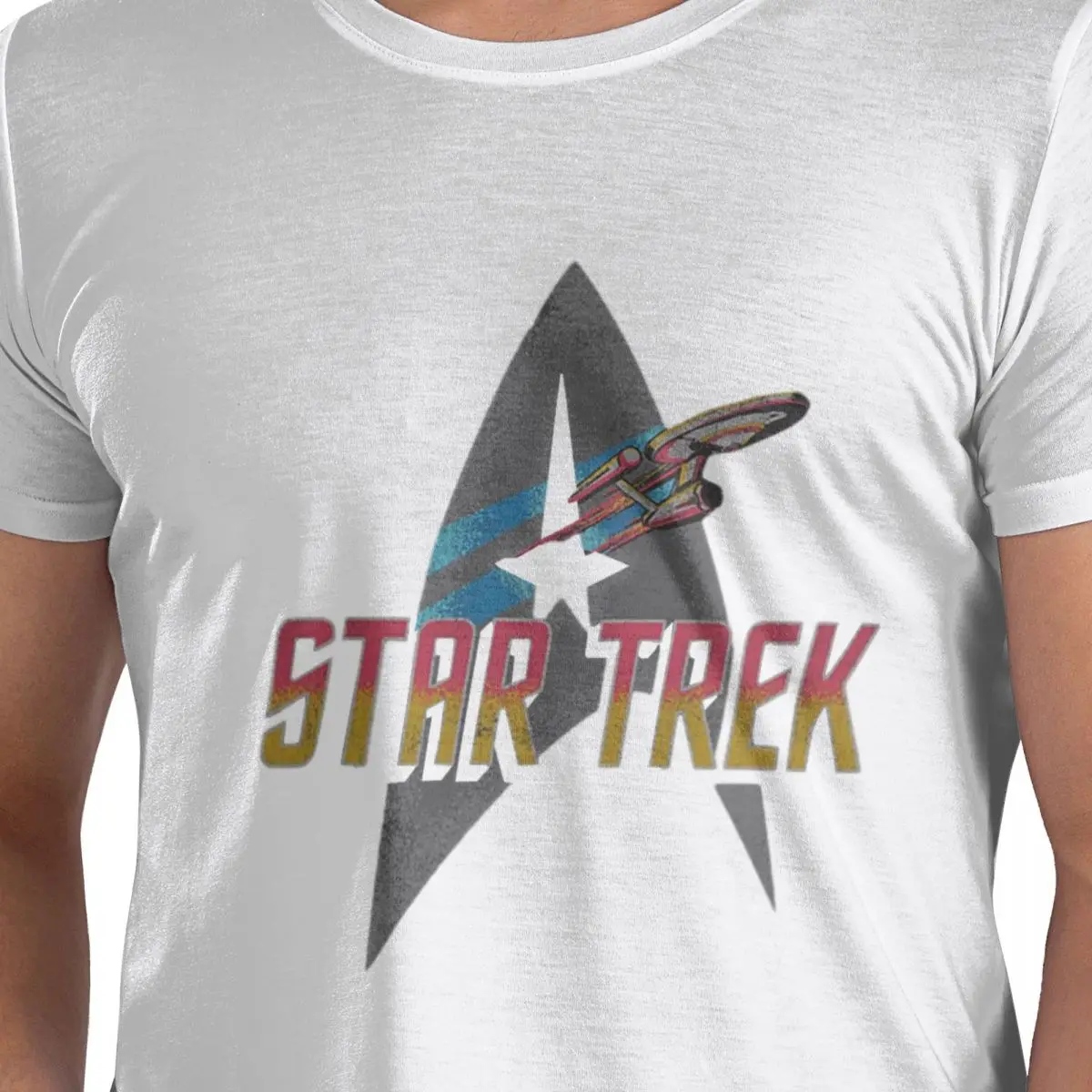 

Футболка Star Treks Science Fiction из 100% хлопка, мужские классические футболки, мужские футболки с круглым вырезом и коротким рукавом, S-6XL