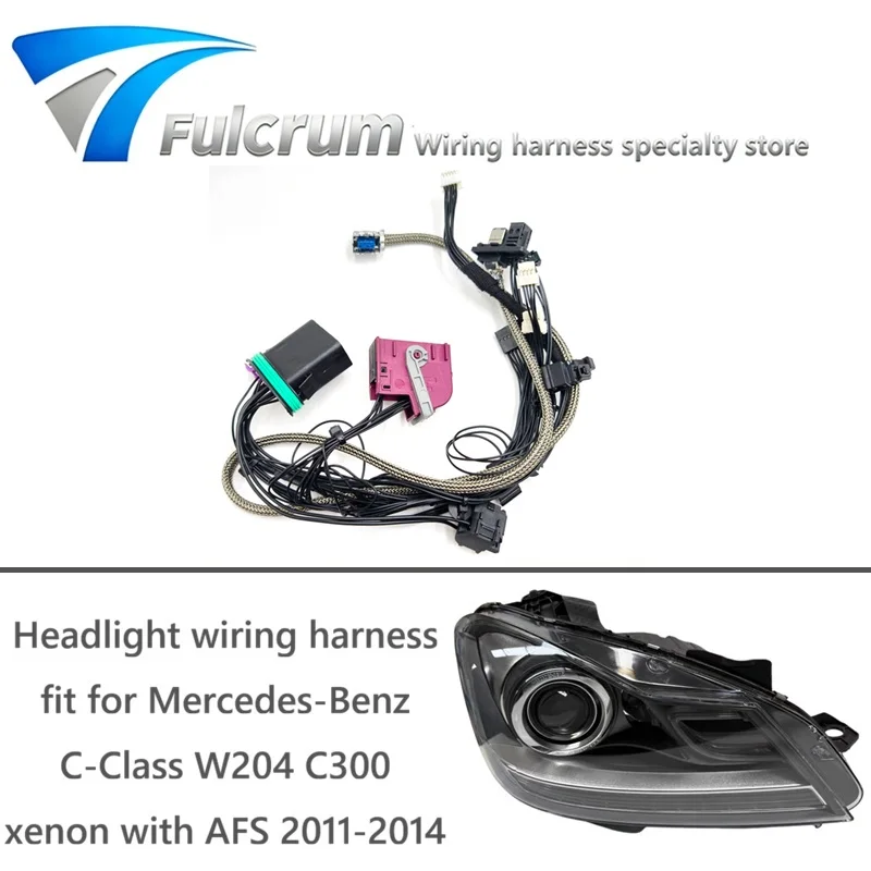 headlight-wire-harness-fit-for-mercedes-benz-c-class-w204-c300-2011-2014-xenon-with-afs-headlight-wiring-harness-plug-wire-group