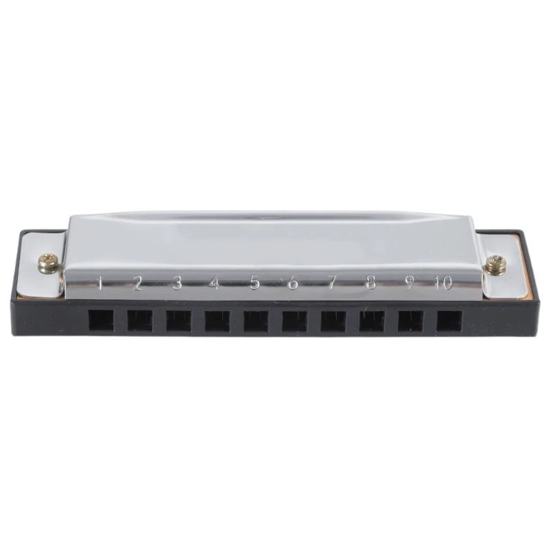 New Harmonica 10 Hole for Key of C for Blues Rock Folk Harmonicas Silv