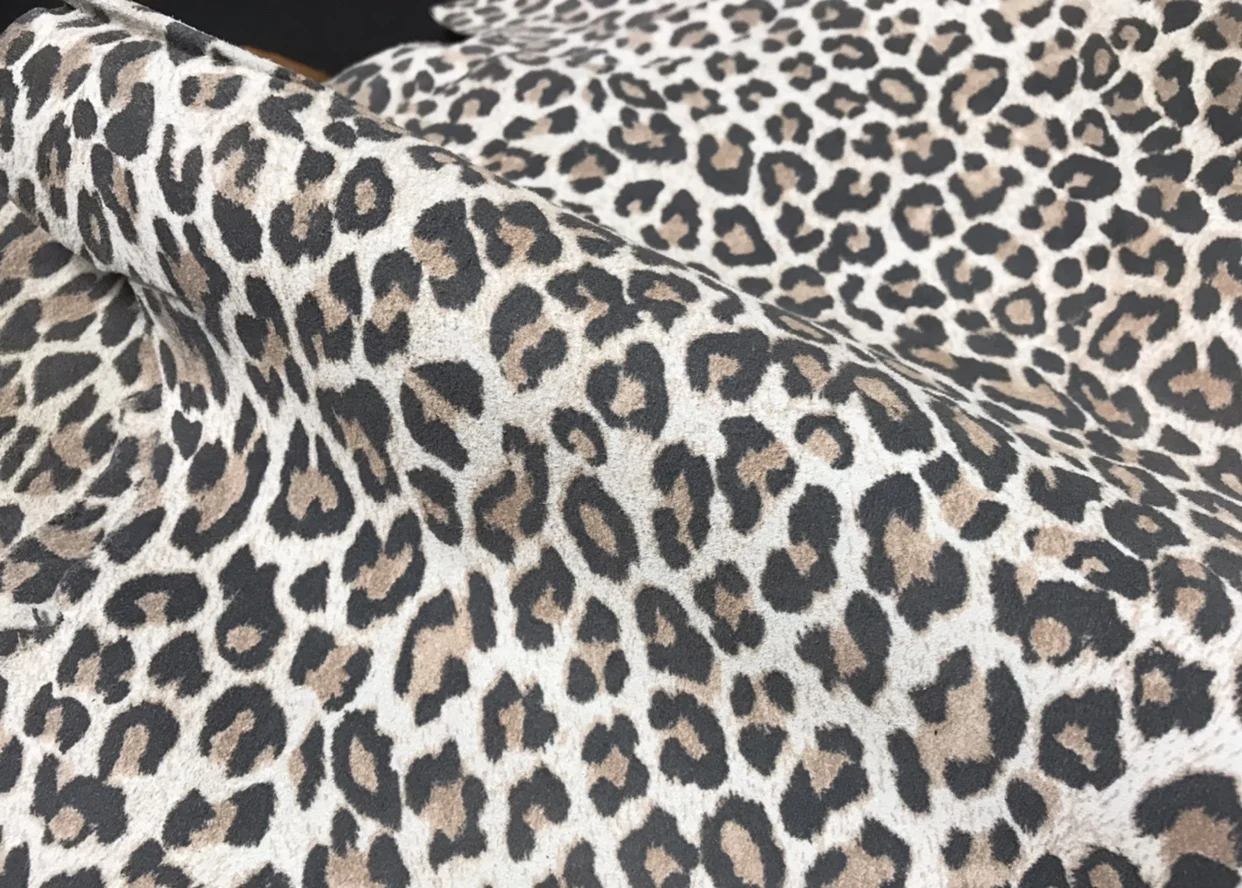 Italian Leopard Print Full-grain Sheepskin Thickness of 0.8mm, 3.5-4.5 SF