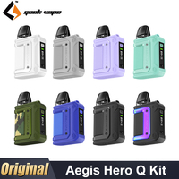 Original GeekVape Aegis Hero Q Kit 30W 1300mAh Battery 2ml 3-level Adjustable Airflow 0.6ohm & 0.8ohm Vaporizer E Cigarette Vape