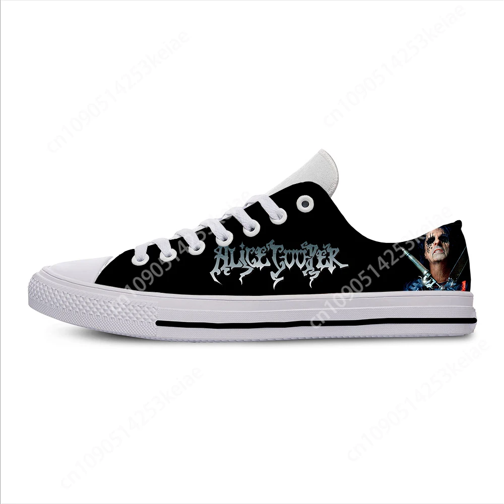 Hot Cool Fashion Man Woman Alice Cooper Lightweight Sneakers Classic Board Shoes High Quality Low Top Casual Canvas Shoes