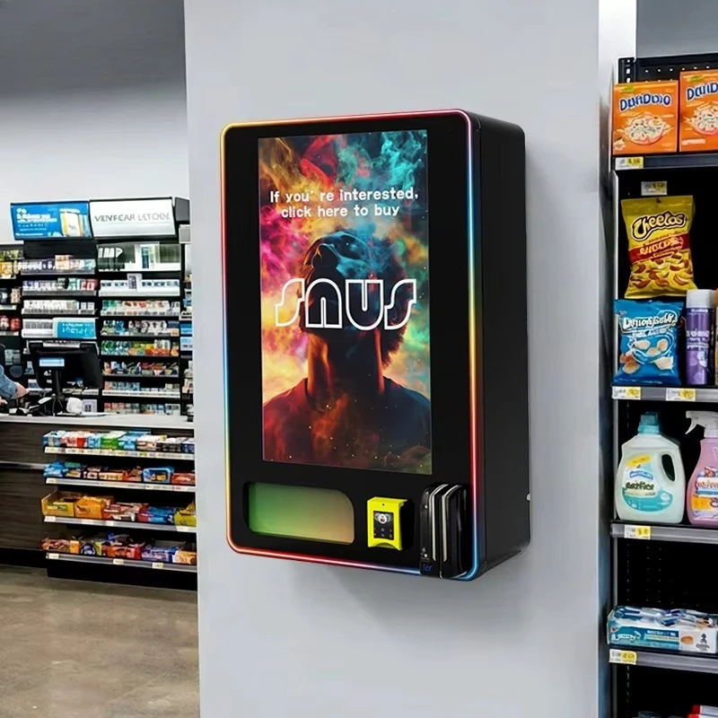 Tcg Game Card Vending Machine ADA-Compliant Wall-Mounted Vending Machine with Card Reader Age ID Verification Tobacco Custom
