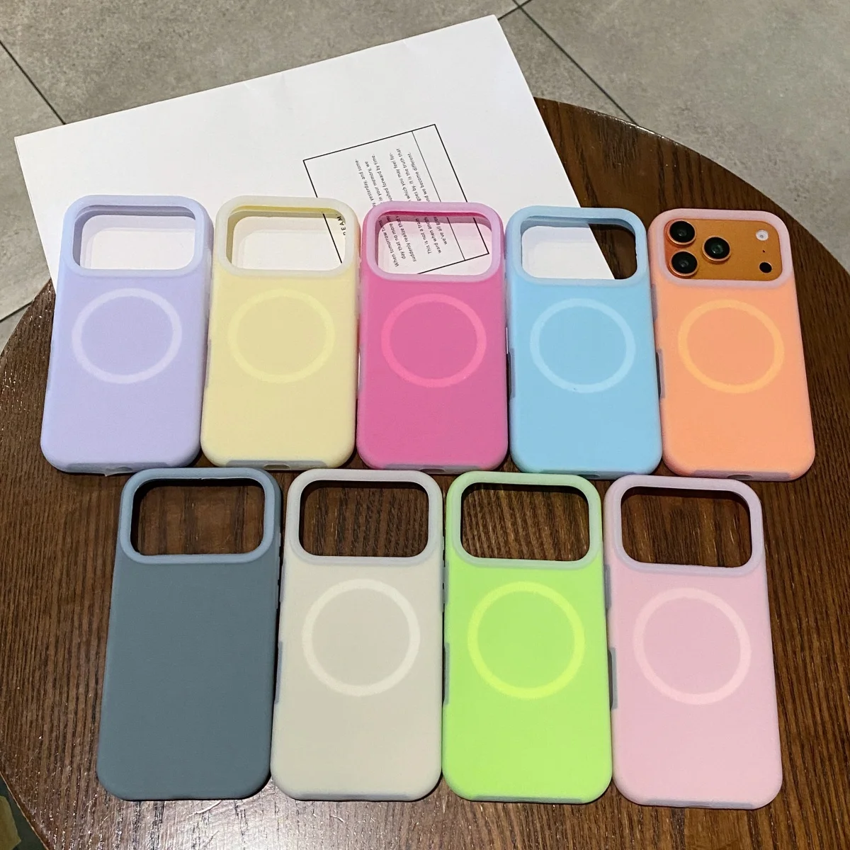 Luxury Jelly Liquid Silicone Magnetic phone Case For iPhone 17 16 15Pro Max Support wireless charging Slim Matte Cover view 6