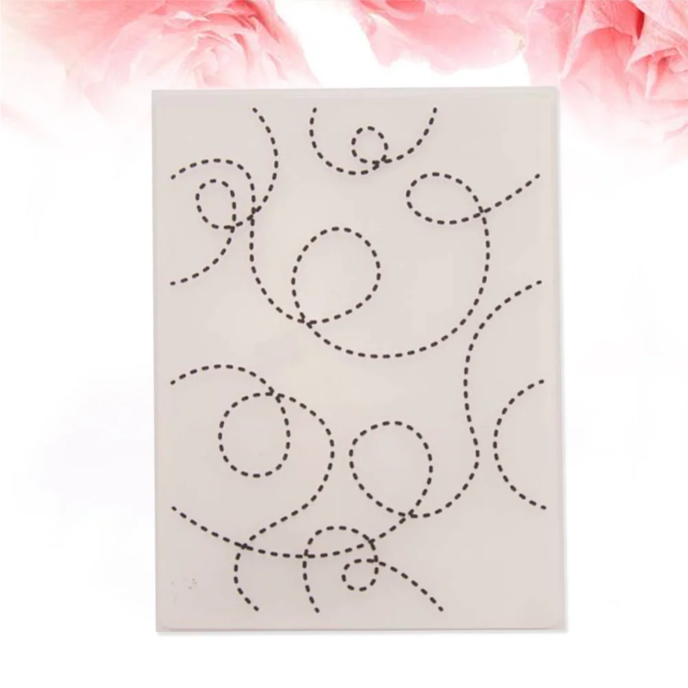 DIY Plastic Bump Embossing Template Stencil Folder for Album Scrapbooking Paper Craft Decor (EM061)