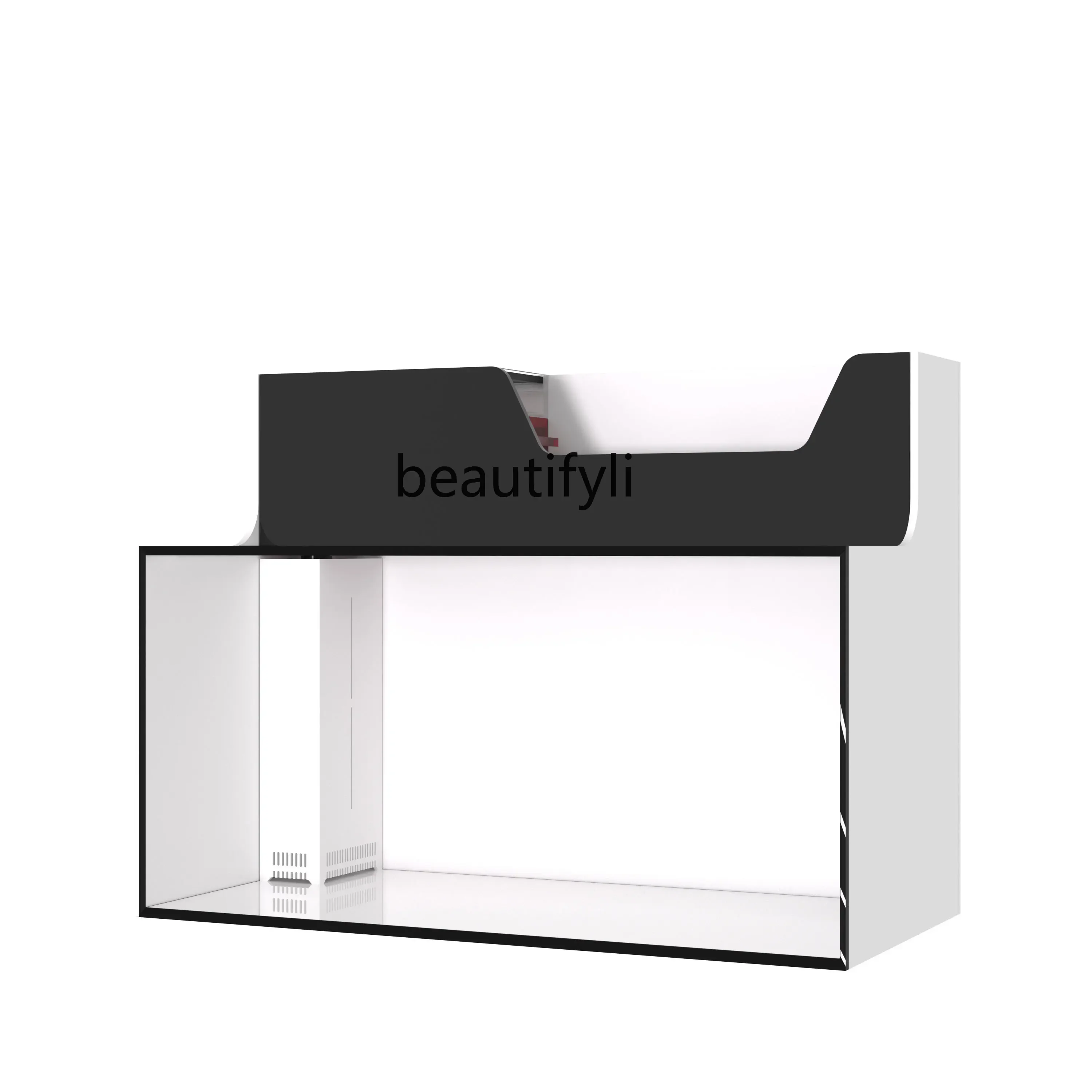 

New fish tank double-layer combination high-end customized filter arowana ultra-white household living room light luxury