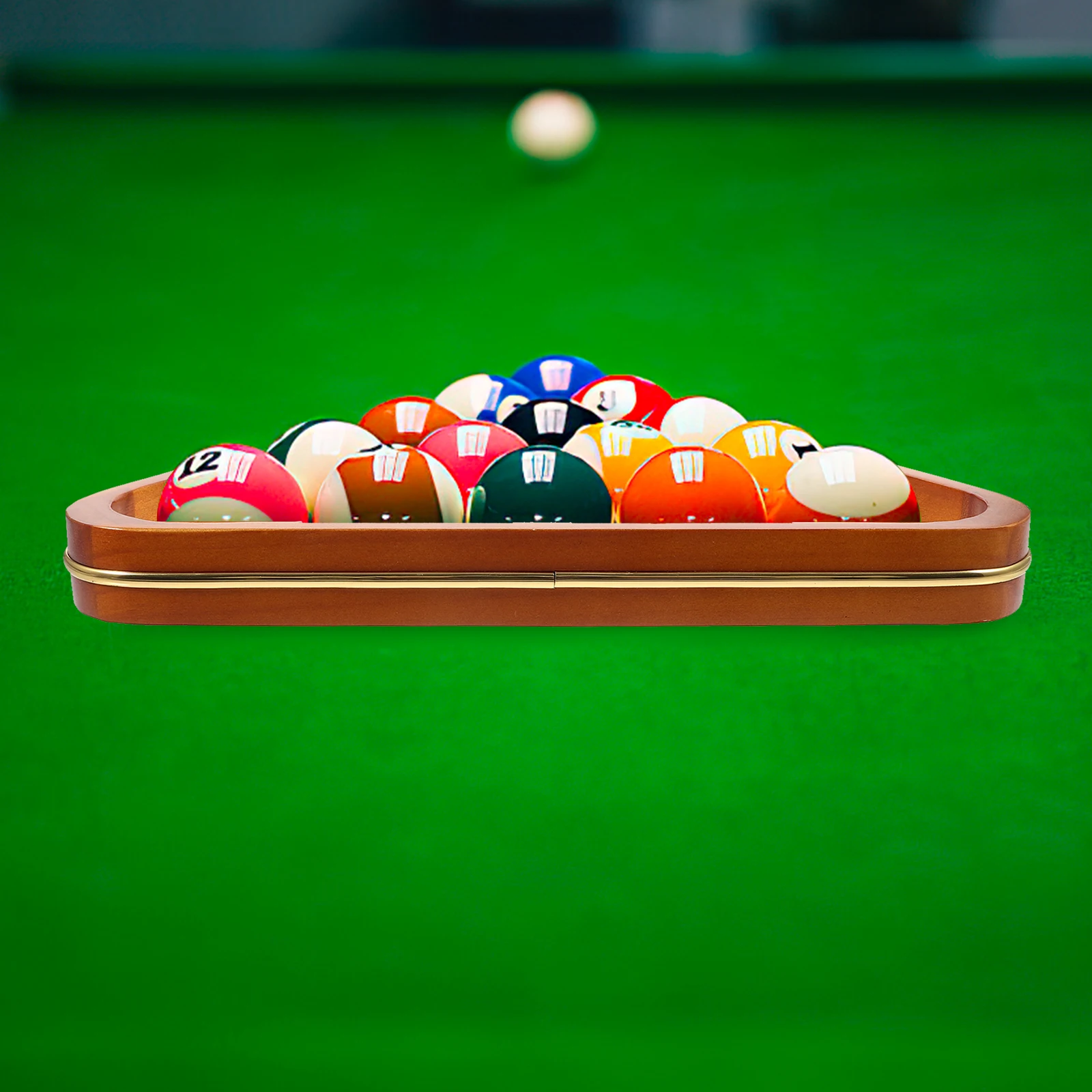 

Billiard Tripod Triangle Rack 52 4MM Pool Table Accessories Durable Wood Sturdy Structure Lightweight Storage