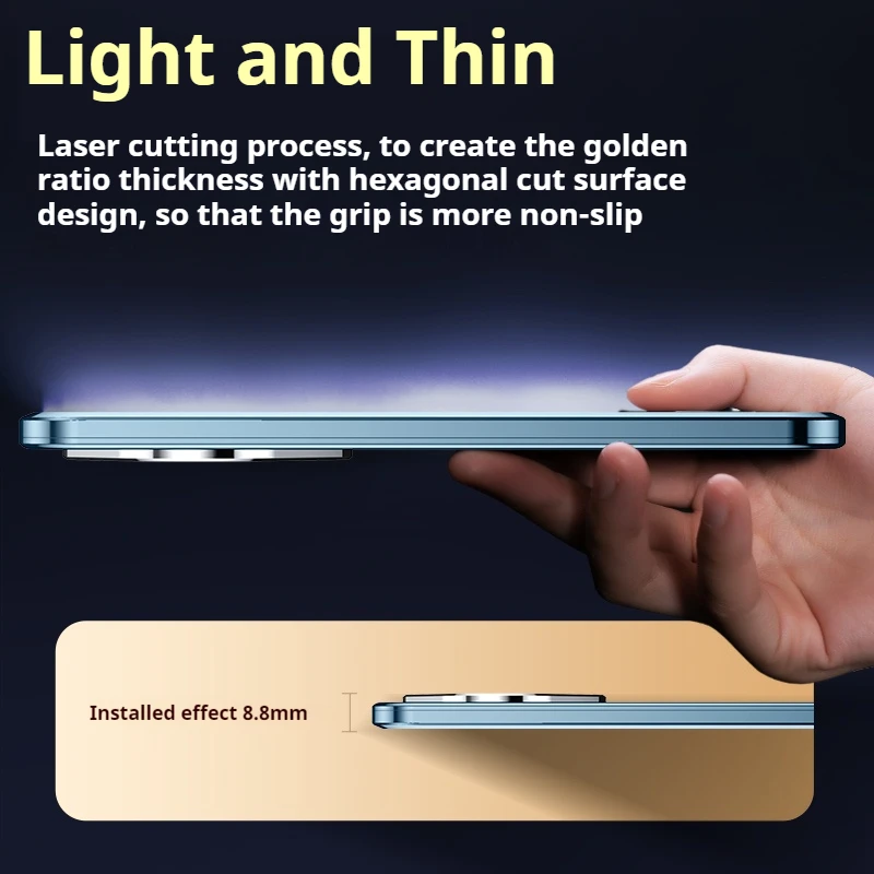 Fashion Magnetic Close Aluminum Metal + PC Back Case For Huawei Pure 70 Pro Ultra Strong Drop Proof Cover