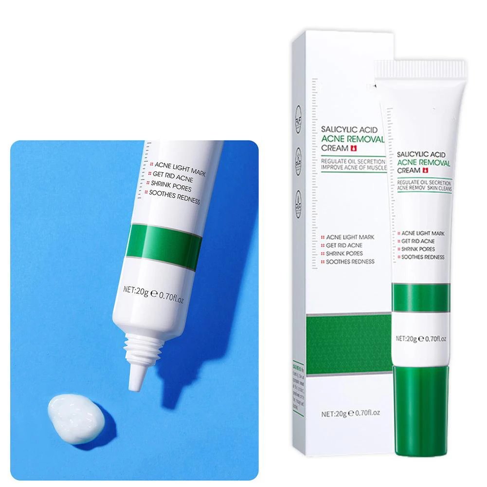 20g Salicylic Acid Shrink Pore Cream Elimination Large Pores Remove Blackehead Face Smooth Repairing Skin Care Product